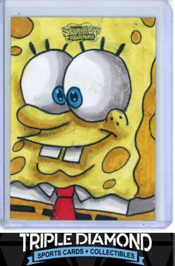 2025 Topps Chrome Spongebob SpongeBob SquarePants Sketch Card #1/1 BNB46 - Image 1