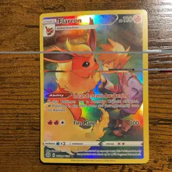 Pokemon Flareon Full Art Ultra Rare TG01/TG30 Brilliant Stars Holo Card - Image 1