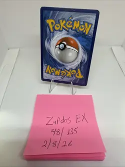 Zapdos EX 48/135 Holo Plasma Storm Ultra Rare Pokemon Card - Image 3
