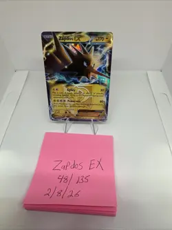 Zapdos EX 48/135 Holo Plasma Storm Ultra Rare Pokemon Card - Image 4