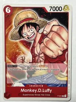 Monkey.D.Luffy (Promotion Pack 2022) P-001 One Piece Promotion Cards Pre Errata - Image 1
