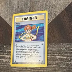 Pokemon TCG Misty Trainer Card Gym Heroes 18/132 Holo Rare WOTC 1999 VLP See Pic - Image 3