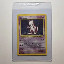 Pokemon 1st Edition Mewtwo Holo Very Rare Pokemon Card - Image 1