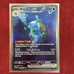 Pokemon Blastoise ex 200/165 Sv: Scarlet & Violet 151 Holo Rare 330 HP Card - Image 1