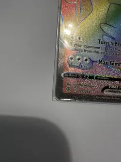 Greedent VMAX Rainbow Secret Rare 272/264 Fusion Strike Pokemon Card NM - Image 5