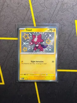 Toxel 140/091 - Pokemon TCG Paldean Fates Shiny Rare Card NM - Image 1