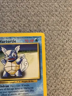 Pokemon TCG Wartortle Base Set Unlimited Uncommon Card 42/102 LP Condition - Image 3