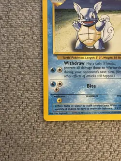 Pokemon TCG Wartortle Base Set Unlimited Uncommon Card 42/102 LP Condition - Image 5
