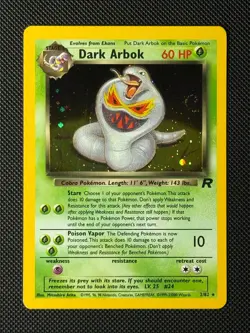 Pokemon Cards Dark Arbok 2/82 Team Rocket Holo Rare NM - Image 1