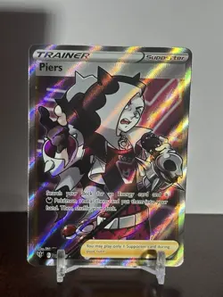 Pokemon Piers Darkness Ablaze Ultra Rare Full Art Holo Card 187/189 NM Condition - Image 1