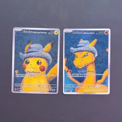 Pokemon SVP Pikachu & Charizard with Grey Felt Hat - Lot of 2 Art Cards - Image 1