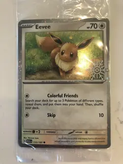 Pokemon Eevee 2025 Advent Calendar Stamped Holiday Promo Card - #133/165 - Image 1