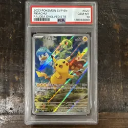 Pikachu 027 Sv: Scarlet & Violet Promo Cards Holo PSA 10 - Image 1