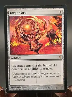 Torpor Orb New Phyrexia MTG Regular Heavily Played - Image 1