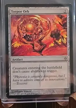 Torpor Orb New Phyrexia MTG Regular Heavily Played - Image 3