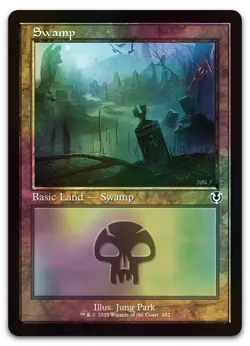 Swamp (292) (Retro Frame) #292 (Foil) (NM) Innistrad Remastered INR Magic MTG - Image 1