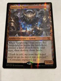 SUNDERING TITAN MAGIC THE GATHERING KALADESH INVENTIONS MINT MASTERPIECE 049 - Image 2
