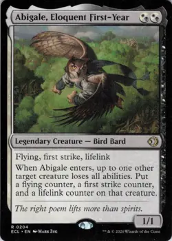 MTG Abigale, Eloquent First-Year (204) | NM | Lorwyn Eclipsed {ECL} - Image 1