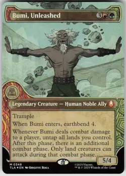 MTG Bumi, Unleashed (Showcase) Foil NM Avatar: The Last Airbender Magic 348 - Image 1