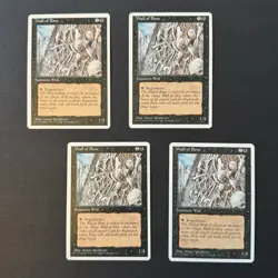 Wall of Bone x4 NM+ NEVER PLAYED 4th Edition Fourth 4x MTG VINTAGE FAST SHIPPING - Image 1