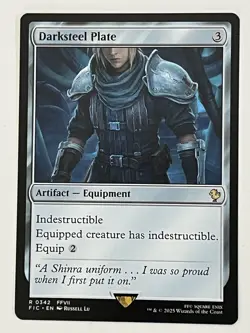 Darksteel Plate Commander: Final Fantasy Non-Foil Regular MTG NM - Image 1