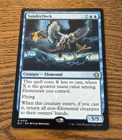 MTG: Lorwyn Eclipsed: Sunderflock Regular Rare MAGIC THE GATHERING NM - Image 1