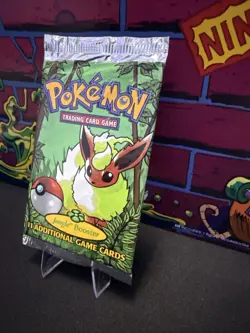1999 Pokemon Jungle Unlimited Booster Pack Sealed Flareon Art WOTC 742818060639 - Image 3