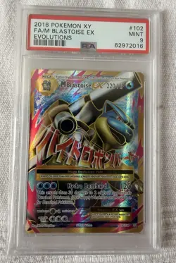Carta Pokemon TCG M Blastoise EX Full Art Holo 102/108 XY Evoluzioni PSA 9 - Image 1