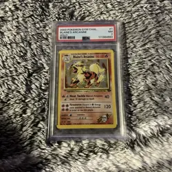 Pokemon TCG GYM CHALLENGE - BLAINE'S ARCANINE Rare Holo #1 - PSA Grade 7 (2000) - Image 1