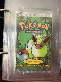 Pokemon Jungle FLAREON Sealed ENG Unlimited Booster Pack - Image 1