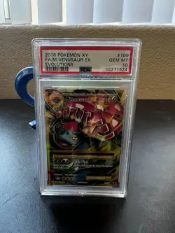 2016 POKEMON XY EVOLUTIONS #100 FULL ART/M VENUSAUR EX PSA 10 - Image 3