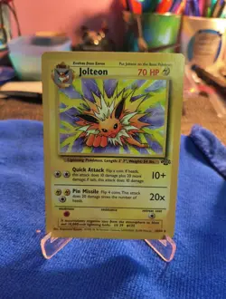 JOLTEON Jungle Set RARE Vintage Pokemon Card 20/64 WotC ⚡FAST SHIPPING ⚡ - Image 1
