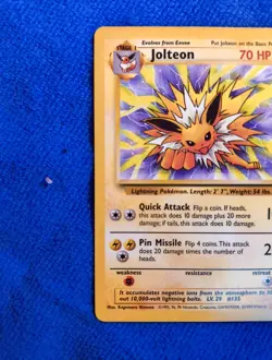 JOLTEON Jungle Set RARE Vintage Pokemon Card 20/64 WotC ⚡FAST SHIPPING ⚡ - Image 5