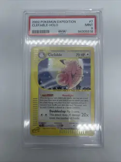Pokemon Clefable Holo Rare 7/165 Expedition 2002 PSA 9 - Image 1