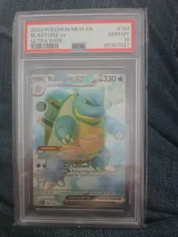2023 Pokemon SV 151 Blastoise ex #184/165 PSA 10 - Image 2