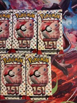 Pokemon TCG 151 Booster Pack Factory Sealed Lot of 7 Packs English Fast Shipping - Image 3