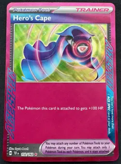 Hero's Cape ACE SPEC Rare Pokemon TCG SV05: Temporal Forces 152/162 - Image 1