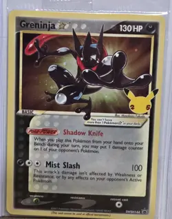 Pokemon Greninja Star SWSH144 Sword & Shield Promo Holo W/ORIGINAL WRAPPER - Image 1