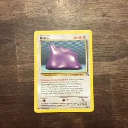 Pokemon TCG Ditto 18/62 Fossil Unlimited Rare Non-Holo - Image 1