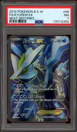 Pokemon PSA 7 Kyurem EX 96/99 Black & White Next Destinies Full Art Near Mint - Image 1