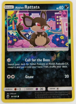 Pokemon TCG Alolan Rattata 84/168 Reverse Holo Celestial Storm NM - Image 1