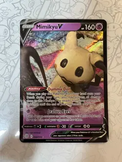 Pokemon TCG Mimikyu V Sword & Shield: Brilliant Stars 068/172 Holo Ultra Rare NM - Image 1