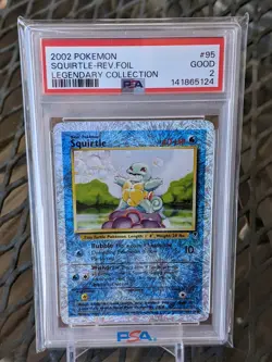 Pokemon Legendary Collection Reverse Holo Squirtle #95/110 PSA 2 GOOD - Image 1