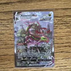 Pokemon Rayquaza VMAX Secret Rare Alternate Art Holo 218/203 Evolving Skies - Image 1
