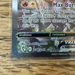 Pokemon Rayquaza VMAX Secret Rare Alternate Art Holo 218/203 Evolving Skies - Image 3