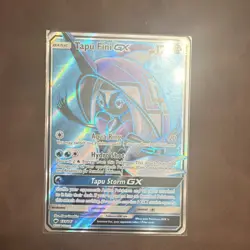 Pokemon TCG Tapu Fini GX 133/147 Burning Shadows Full Art Rare Holo - Image 1