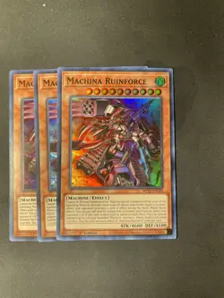 3x Machina Ruinforce 1st Edition Super Rare MP22-EN203 Yu-Gi-Oh! - Image 1