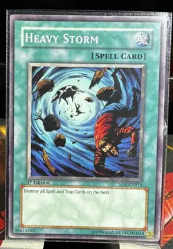 Yugioh Heavy Storm SD1-EN016 Unlimited Structure Deck: Dragon's Roar Yu-Gi-Oh - Image 1