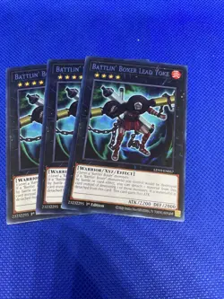x3 Battlin' Boxer Lead Yoke - LD10-EN057 - Rare - 1st Edition Yu-Gi-Oh! M/NM - Image 1