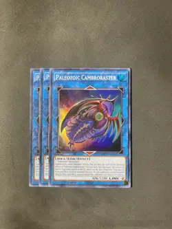 Yugioh! 3x Paleozoic Cambroraster MP22-EN088 Super Rare 1st Ed NM - Image 1